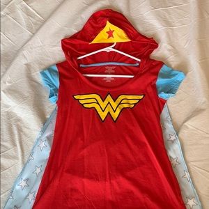 Wonder Woman top with cape
